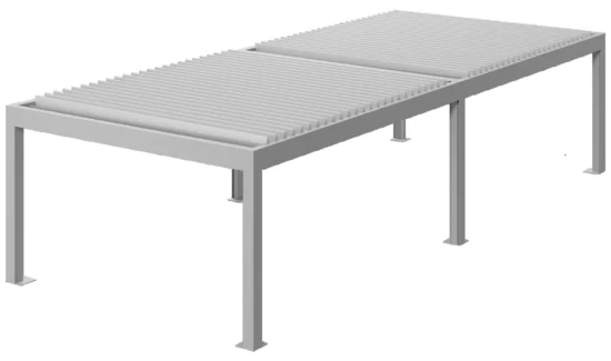 Moderne Terrassenüberdachung aus Aluminium